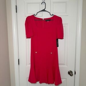 Karl Lagerfeld Vibrant Pink Mini Dress